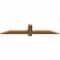 Ekena Millwork Eugene Smooth Timber Gable Bracket, Western Red Cedar, 48"W x 10"H x 1 1/2"D x 3 1/2"F, 5/12 Pitch GBW048X10X0204EUG00SWR - alternate 4